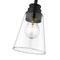 Z-Lite Annora 1 Light Mini Pendant, Matte Black & Clear 428MP-MB - alternate 4